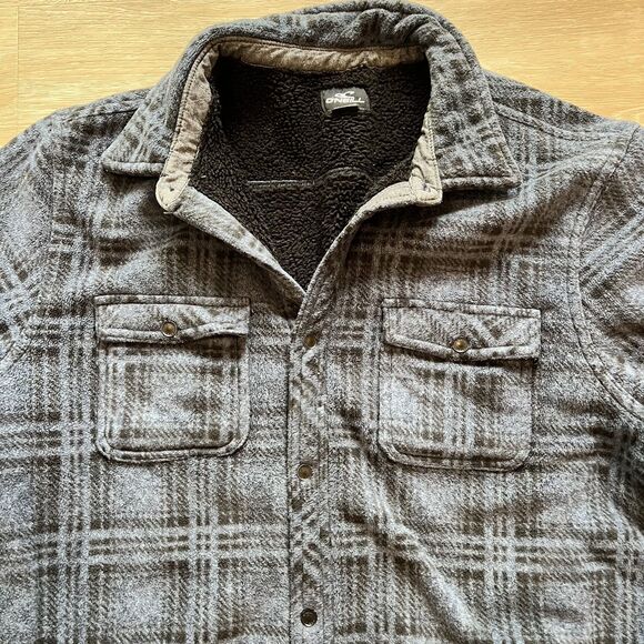 O'Neil Fleece Flannel Jacket Men's-Size XL - Picture 5 of 13